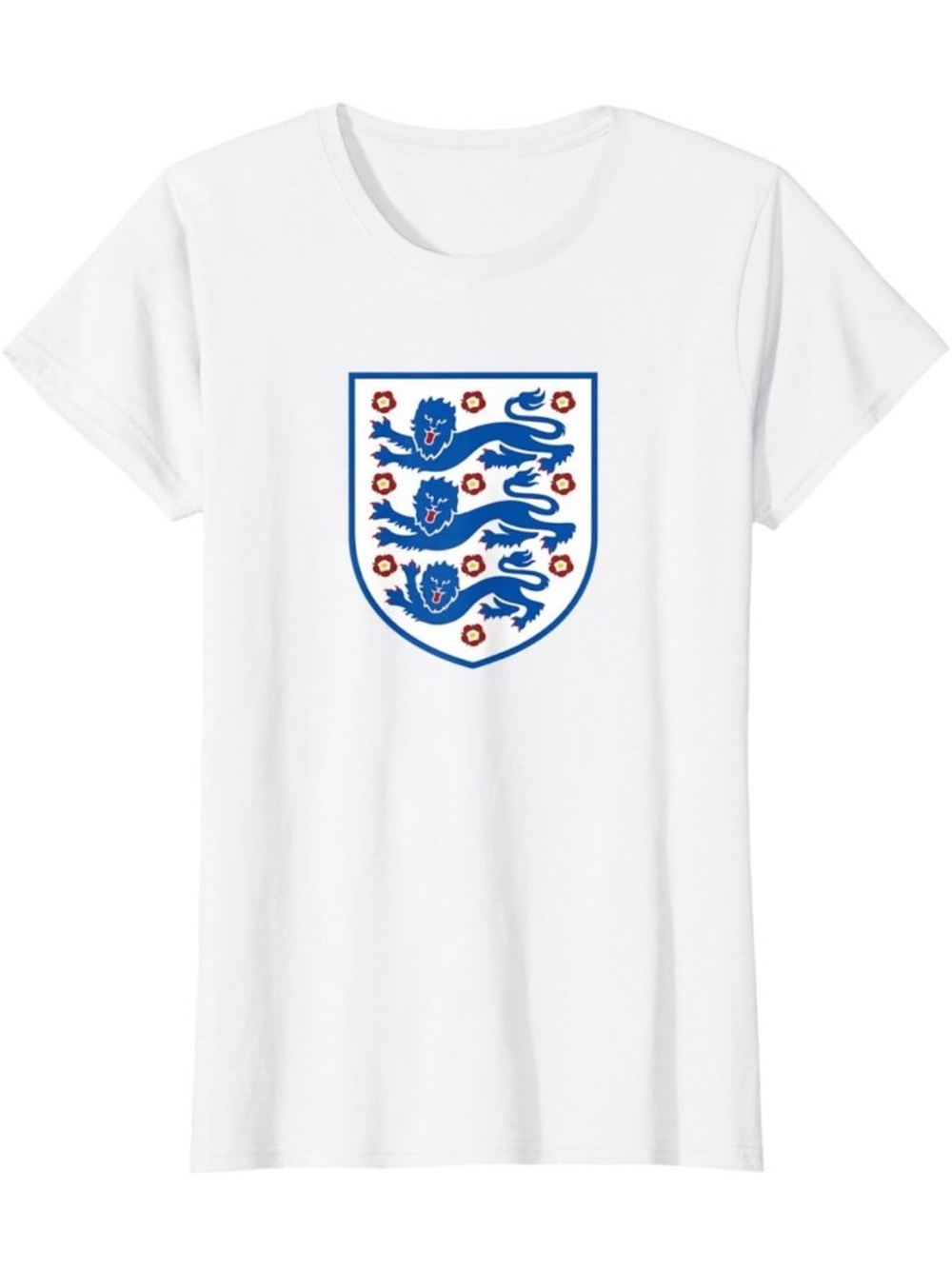 Officially Licensed England National Football Team Three Lions Crest T-Shirt